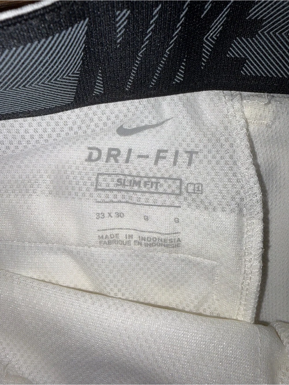 Nike Golf Dri-FIT Slim Fit Pants Men’s 33x30 White/Cream New With Defects